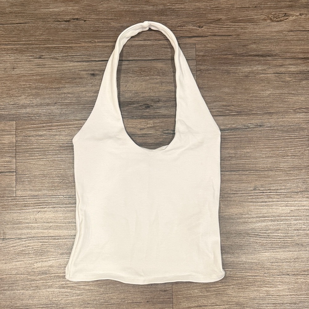 Zara White Halter Camisole